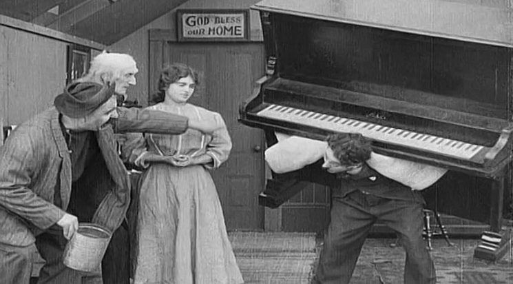 "Charlot déménageur" de Charlie Chaplin
