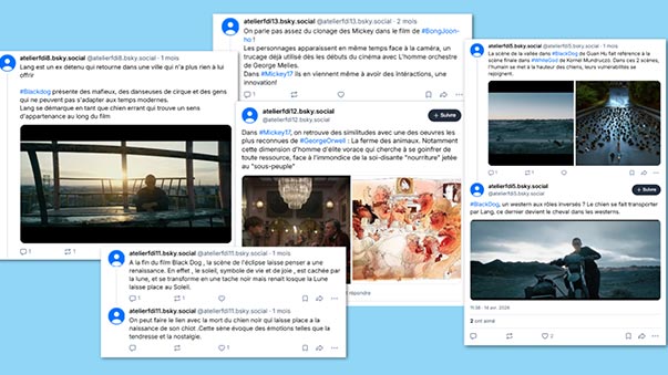 Critweet. Critiques des élèves sur Bluesky