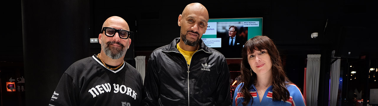 Sébastien Mitton et Dinga Bakaba pour Deathloop , avec Marine Macq