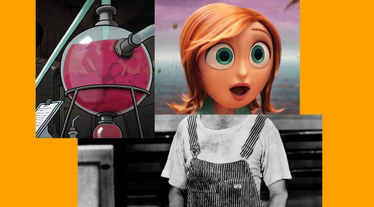  Design graphique : ABM Studio – Visuel : Avril et le monde truqué / Tempête de boulettes géantes / Les Temps modernes © Collection Christophel 