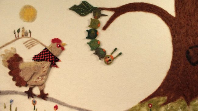 La Chenille et la Poule