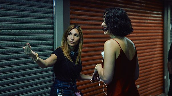Audrey Diwan sur le tournage d'Emmanuelle © Pathé films